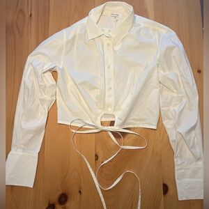 FRAME wrap tie shirt